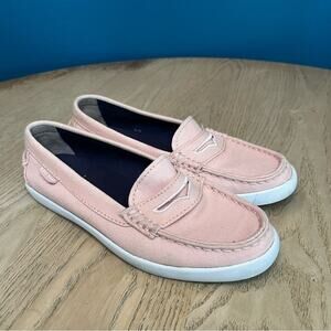 Cole Haan Nantucket Canvas Penny Loafer Light Pink Women’s Size 5.5